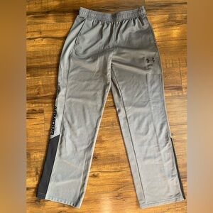 Under Armour Gray and Black Track Pants/Joggers